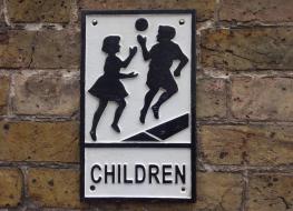 Children sign